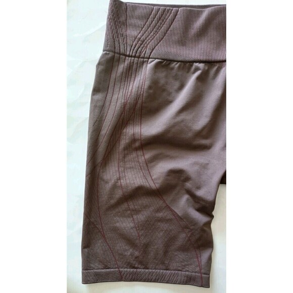 GYMSHARK APEX Seamless Shorts Size XXL Brown Biker Women's Activewear Workout - Picture 9 of 10